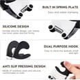 thumbnail image 5 of 2-Piece Pot Clamp Stand Tableware Pot Clamp Spoon Holder Stainless Steel Kitchen Gadget Restaurant Home Utensil Rack (Black), 5 of 5