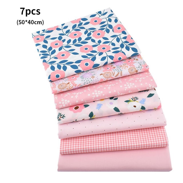 Tela de algodón con estampado de flores, tela para coser, tela de retazos, material para hacer ropa, 50x40 cm tholdsy HA8152-01B