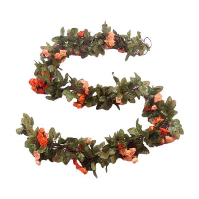 Christmas Decorations Indoor,Christmas Rattan with Flower Artificial Christmas Rattan Winter Mantel Table Staircase Porch Decorations Rattan 2.2M,Christmas Table Decorations