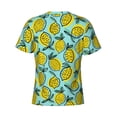 thumbnail image 6 of Vsdgher Lemon1 Print Men's Dry Fit Mesh Athletic Shirts Moisture Wicking Tennis T-Shirt Tops, 6 of 9