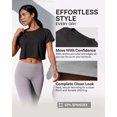 thumbnail image 2 of 5 Pack Women's Dry Fit Crop Top Workout T Shirts Short Sleeve Athletic Gym, 2 of 6