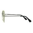 thumbnail image 3 of Squared Beveled Lens Butterfly Rimless Womens Fashion Sunglasses Clear, 3 of 4
