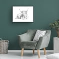 thumbnail image 4 of Ethan Harper 'Highland Cattle Sketch I' Canvas Art, 4 of 4