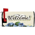 thumbnail image 2 of Coolnut Magnetic Mailbox Cover, Welcome with Beautiful Flowers Post Mail Box Cover Mail Wraps Cover, Oversize 25.4" L x 20.78" W, 2 of 5