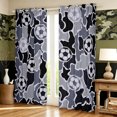 thumbnail image 2 of Manfei Farmhouse Camouflage Blackout Curtains, Vintage Camo Football Curtains Pack of 2 (42x84 Each), Urban Gray, 2 of 6