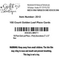 thumbnail image 7 of Gift Boutique 100 Golden Leaves Seating Name Place Card, 7 of 7