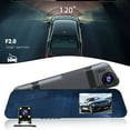 BETOR Dual Lens HD Car Driving Video Recorder Mirror Dashcam Rear View
