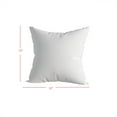 thumbnail image 6 of Home Design Calais Square Throw Pillow Inserts 12x12 Inch, Set of 4, Bedroom & Couch, Soft Decorative Pillow Insert, White, 6 of 6