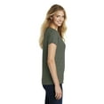 thumbnail image 2 of District Women's Made Perfect Blend V-Neck Tee, Heathered Olive, XXX-Large, 2 of 2