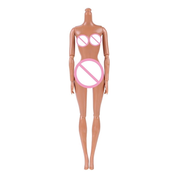 Cuerpo de muñeca El plastico Desnudo con once articulaciones Pastel Hornear Niña Juguetes Negro 1pc JShteea El nuevo