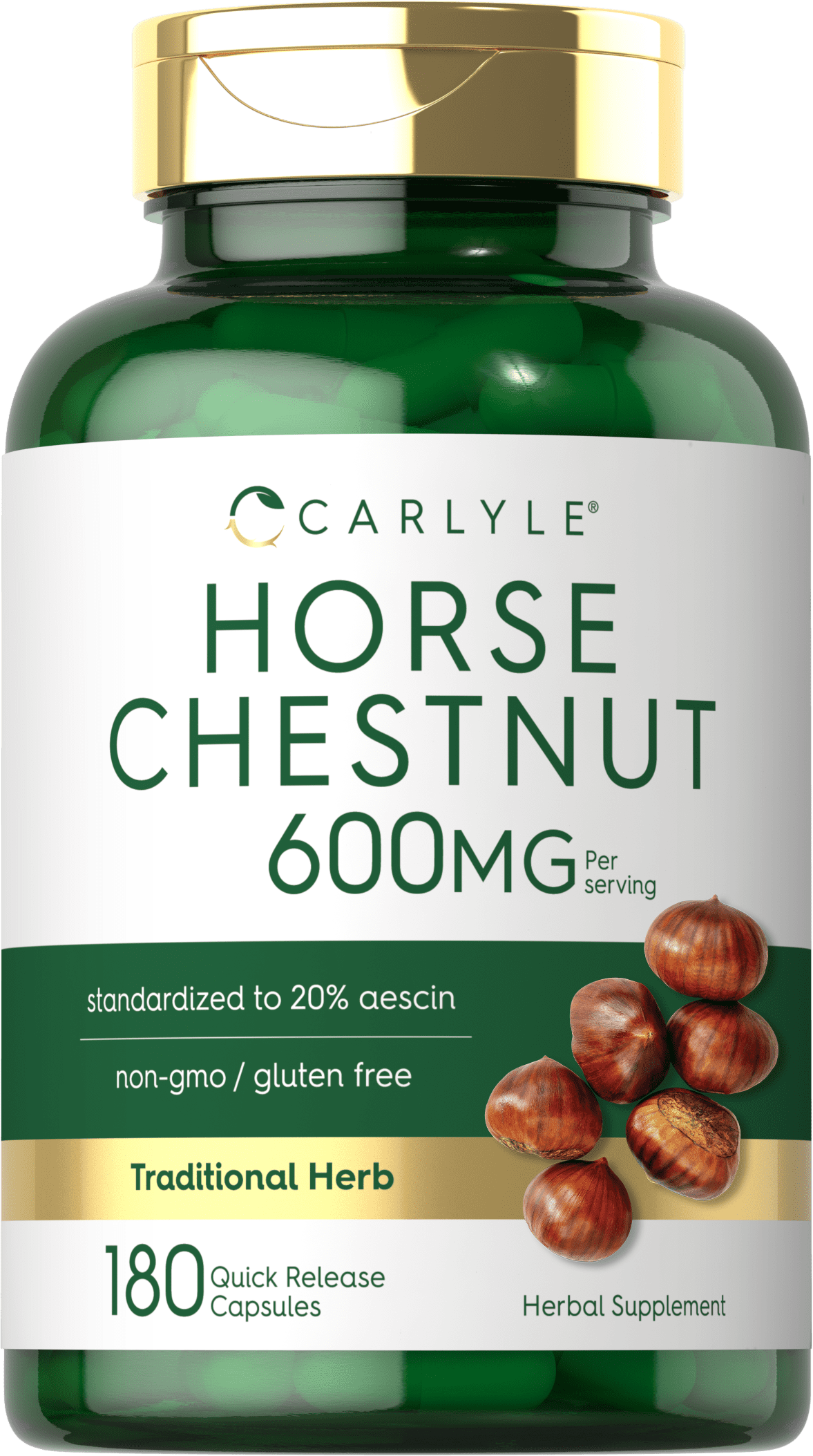 Horse Chestnut Extract 600mg 180 Capsules by Carlyle