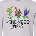 thumbnail image 4 of Inktastic Kindness Grows Wildflowers Long Sleeve Youth T-Shirt, 4 of 5
