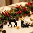 thumbnail image 6 of 2 Pcs Christmas Resin Reindeer Statue Small Christmas Seated and Standing Deer Figurine, Reindeer Ornaments for Living Room, Wine Cabinet, Display Stand, Bedroom, Office Desktop, 6 of 7