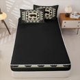 thumbnail image 4 of Erosebridal Cabin Bear Paw Zipper Full Size Comforter Sets with Fitted Sheet and 2 Pillowcases,Pine Cone Zipper Bedding Set For Boys,Black Reversible,4pcs, 4 of 7