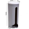 thumbnail image 2 of YSTDHL Plastic Bag Holder Kitchen Grocery Plastic Bag Storage and Dispenser for Plastic Bags, Easy Wall Mount Cabinet Bag Saver, 27.5cm x 10cm x 10cm（Grey）, 2 of 11