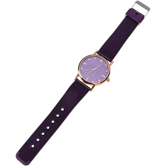 Masteelf  Flash Light Quartz Watch Women's Wristwatch Lightweight Woman