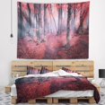 DESIGN ART Designart 'Mysterious Fairytale Red Wood' Landscape
