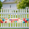 thumbnail image 3 of Welcome Back Celebration Banner Colorful Balloon Decoration Party Background Grand Opening Event Backdrop School Reunion Anniversary Retail Display, 3 of 4