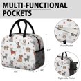 thumbnail image 6 of Dog Breeds and Dog Paw Print Insulated Leakproof Lunch Box for Work, Lunch Bag for Women Men, Loncheras Para Mujer for Beach Travel Picnic Camping, 6 of 6