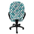 thumbnail image 3 of Abstract Office Chair Slipcover, Graphical Design of Round Squares, Protective Stretch Decorative Fabric Cover, Standard Size, Multicolor, by Ambesonne, 3 of 5