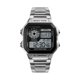 thumbnail image 2 of Reloj deportivo SKMEI de acero inoxidable para hombre, resistente al agua hasta 5 ATM, digital, retroiluminado, cronógrafo, 2 of 8