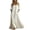 White, variant on Guieoi Shift Dresses for Women 2026 Fall Off-Shoulder 3/4 Sleeve Maxi Dress with Pockets and Full Dress Black S