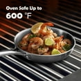 thumbnail image 3 of VocVoi 12 inch Tri-Ply Stainless Steel Pan, Chef's Pans,Dishwasher and Oven Safe Cookware, Works on Induction,Ceramic and Gas Cooktops, 3 of 7