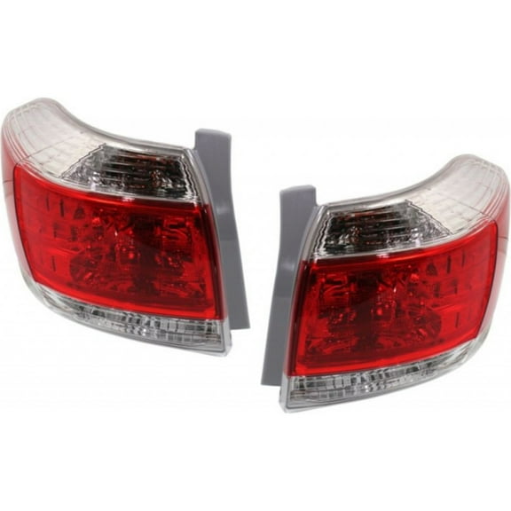 CarLights360: For 2011 2012 Toyota Highlander Tail Light Assembly Driver and Passenger Side DOT Certified w/Bulbs | TO2800185 TO2801185