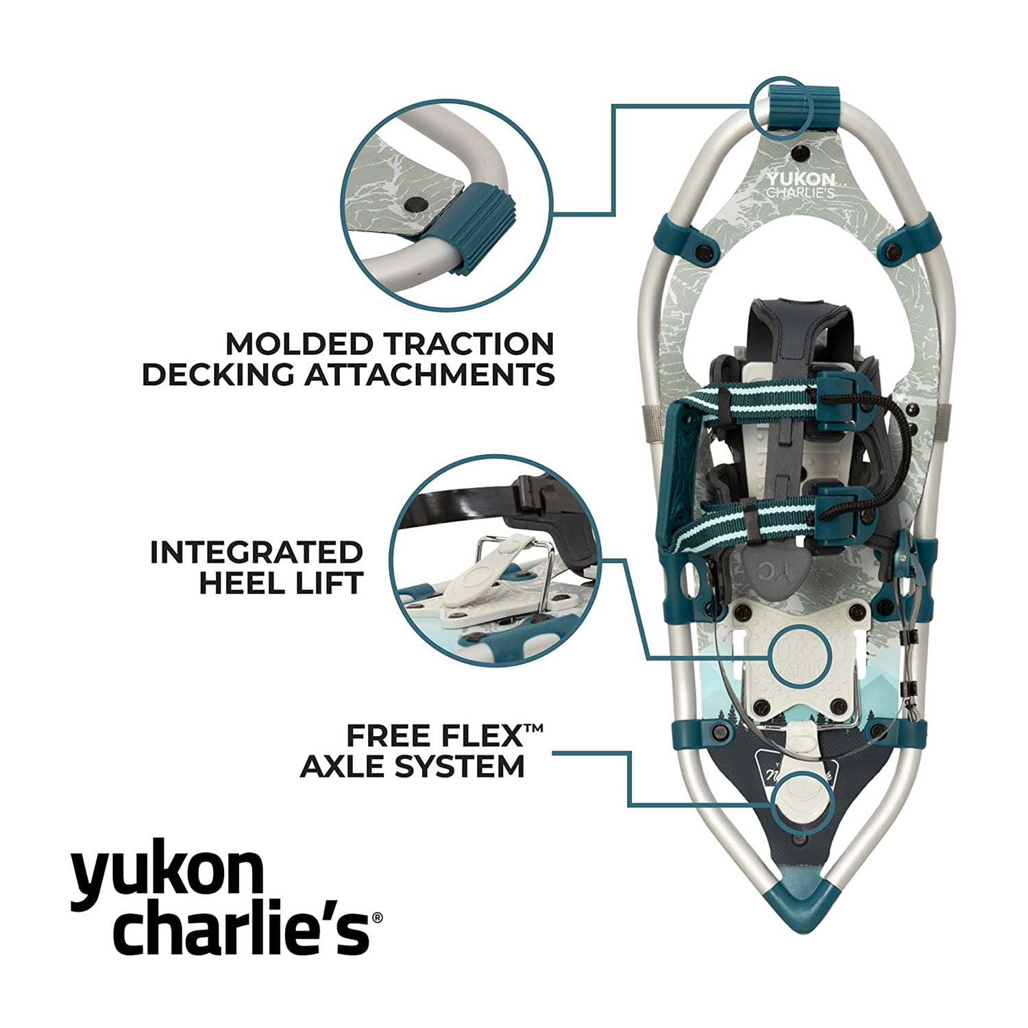 クーポン利用 Yukon Charlie's V Frame Aluminum Snowshoe KIT, 825 並行輸入品 