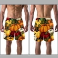 thumbnail image 3 of luoweisi Men's Beach Shorts Quick Dry Swim Trunks with Mesh Lining Thanksgiving Pumpkin XL, 3 of 5