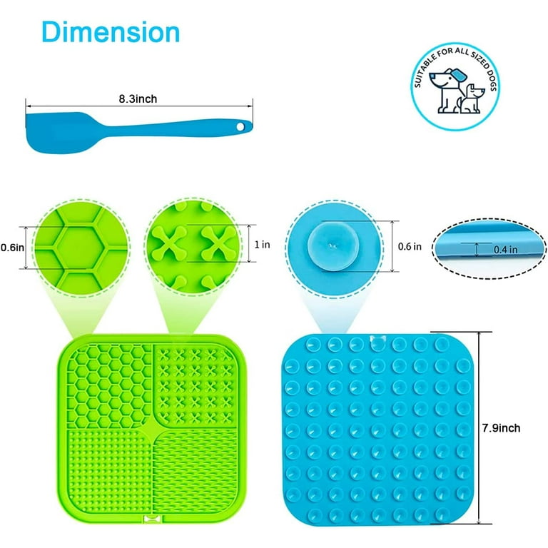  MateeyLife Licking Mat for Dogs and Cats, Premium Lick Mats  with Suction Cups for Dog Anxiety Relief, Cat Lick Pad for Boredom Reducer,  Dog Treat Mat Perfect for Bathing Grooming etc. 