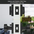 thumbnail image 3 of ZenCart Black Door Knob with Deadbolt Adjustable Design Simple Installation Heavy Duty Modern Front Door Handle Deadbolt Set, 3 of 8