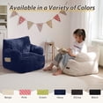 thumbnail image 7 of BYBYME Kids Bean Bag Chair,Soft Memory Foam Bean Bag Chair with Pocket for Toddlers,Lazy Sofa Lounger for Gaming,Reading,Navy, 7 of 7