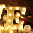 thumbnail image 4 of Toystoory Lámpara LED con letras del alfabeto inglés, luz nocturna única para cumpleaños, bodas, fiestas de Navidad, decoración del hogar Iluminación y accesorios No. 4 Toystoory HA025570-04, 4 of 6