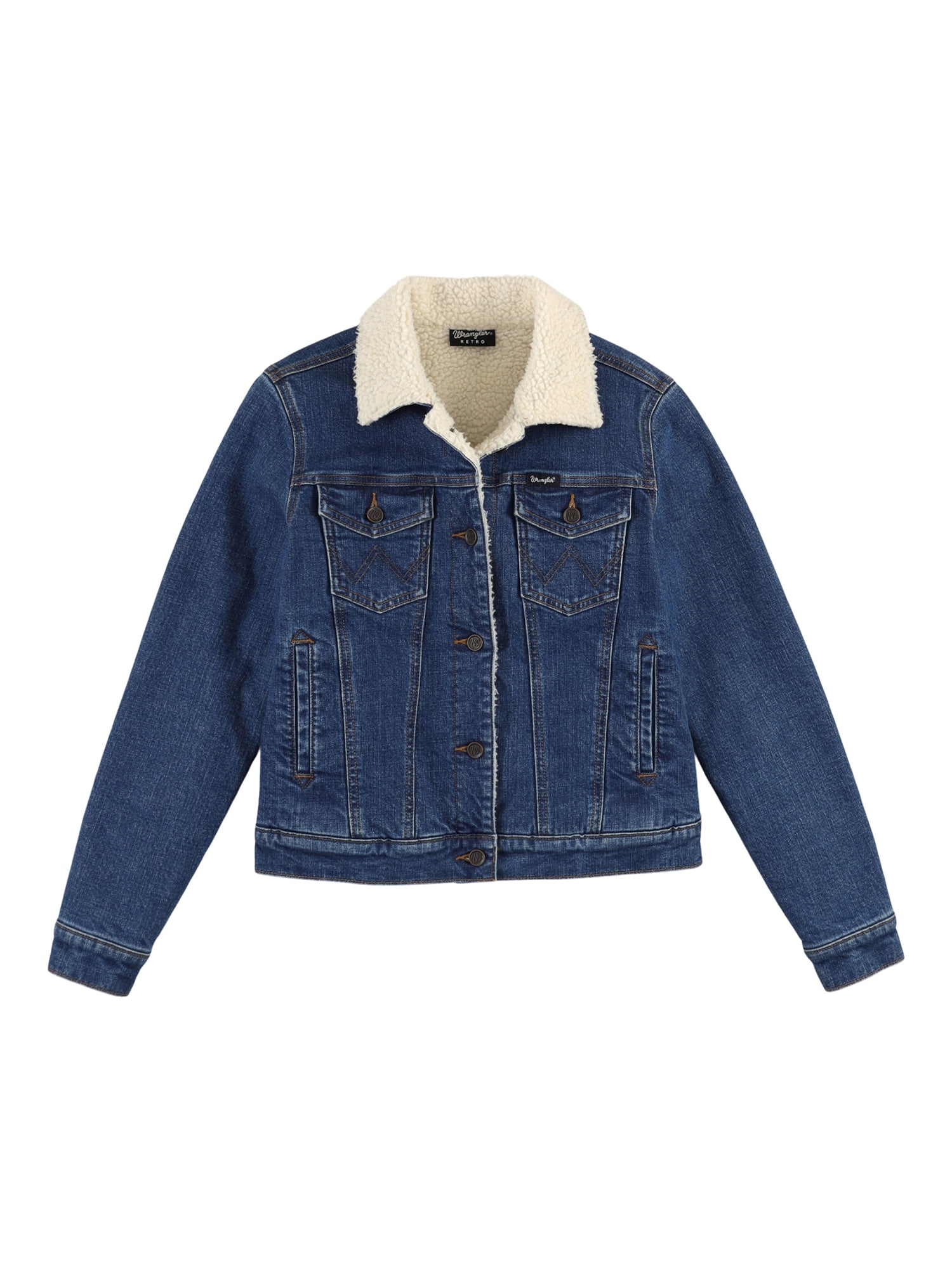 Wrangler sheepskin denim jacket Clearance