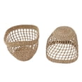 thumbnail image 4 of Panier de Rangement tissé en Jonc de Mer, 2 Pièces, Panier de Rangement Portable avec Base Stable pour Fleurs, Linge, Jouets, Décoration de la Maison, 4 of 14
