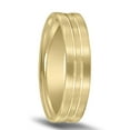 thumbnail image 2 of SZUL Men's 10K Yellow Gold 5MM Wedding Band with Brushed Frost Finish, 2 of 4