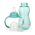 thumbnail image 1 of Botella a Taza Nuby Verde Azulado Ultra Durable Tritan sin Derrames 3 Etapas 10 Onzas, 1 of 6