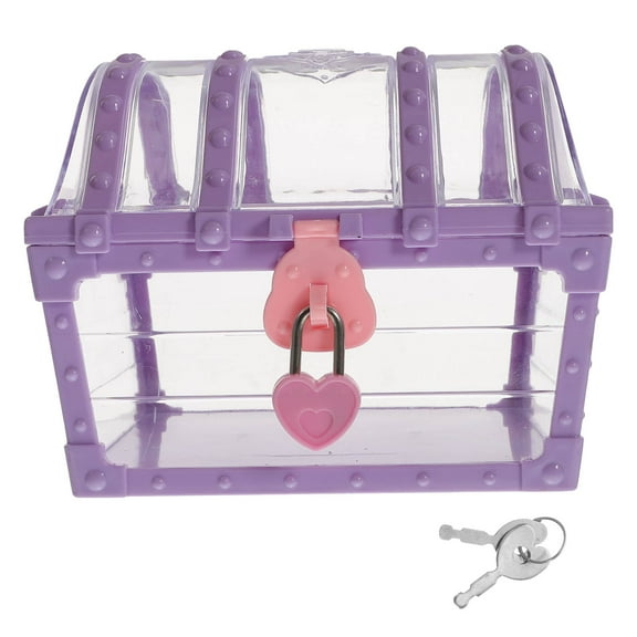 LOLIPPYY Plastic Treasure Chest Box for Pirate Themed Parties, 1 Piece