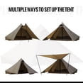 thumbnail image 4 of Carpa Tipi ultraligera OneTigris Tetra para 1-2 personas, impermeable, 4 of 9
