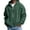 Dark Green, variant on Waffle Knit Hoodies for Men Full Zip Hooded Cardigan with Pocket Lightweight Loose Fit Athletic Jackets 2026 Fall Outfits for Men(Red,XXXL)