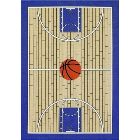 Furnish my Place Basketball Court Kids Blue Area Rug (Best Place To Get Rugs)