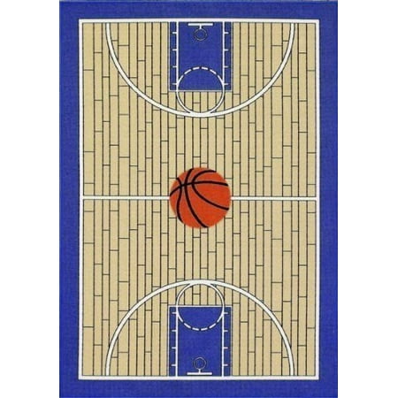 - Furnish my Place Basketball Court Kids Blue Area Rug 3'3