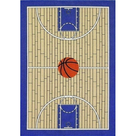 Furnish my Place Basketball Court Kids Blue Area Rug (Best Place To Get Rugs)