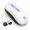Ivory White, variant on Black-Transparent Nose 2.4G Rechargeable Wireless Optical Computer Mouse for Laptops and Desktops