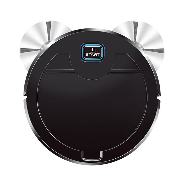 Robot aspirador Mop Combo 3 en 1 aspirador robótico cubo de basura Negro ABS