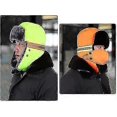 thumbnail image 4 of Gorro de invierno unisex ZHAOCHENG 3 en 1 piel sintética orejeras mascarilla extraíble, 4 of 5