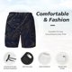 thumbnail image 3 of Balery Copper-Gold Gloss Outline Flower Bañador para hombre, shorts de playa de secado rápido con entrepierna y forro de compresión-X-Large, 3 of 6