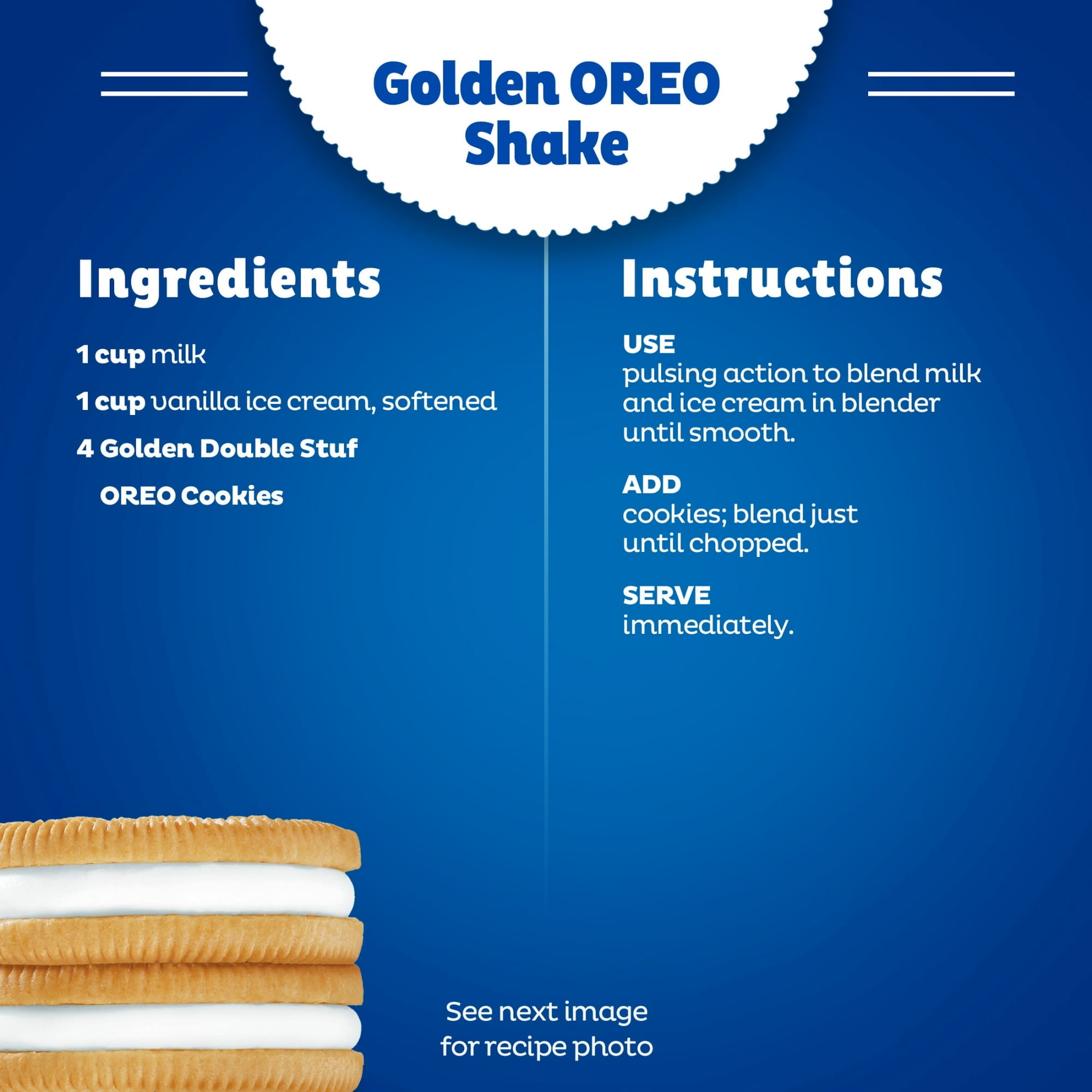OREO Double Stuf Golden Sandwich Cookies, Family Size, 18.71 Oz