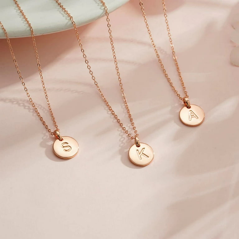 Tingn S925 Sterling Silver Initial Necklaces for Girls Women Tiny Cute Initial Pendant Necklace Valentines Day Gold Jewelry Gifts for Women Teen Girls